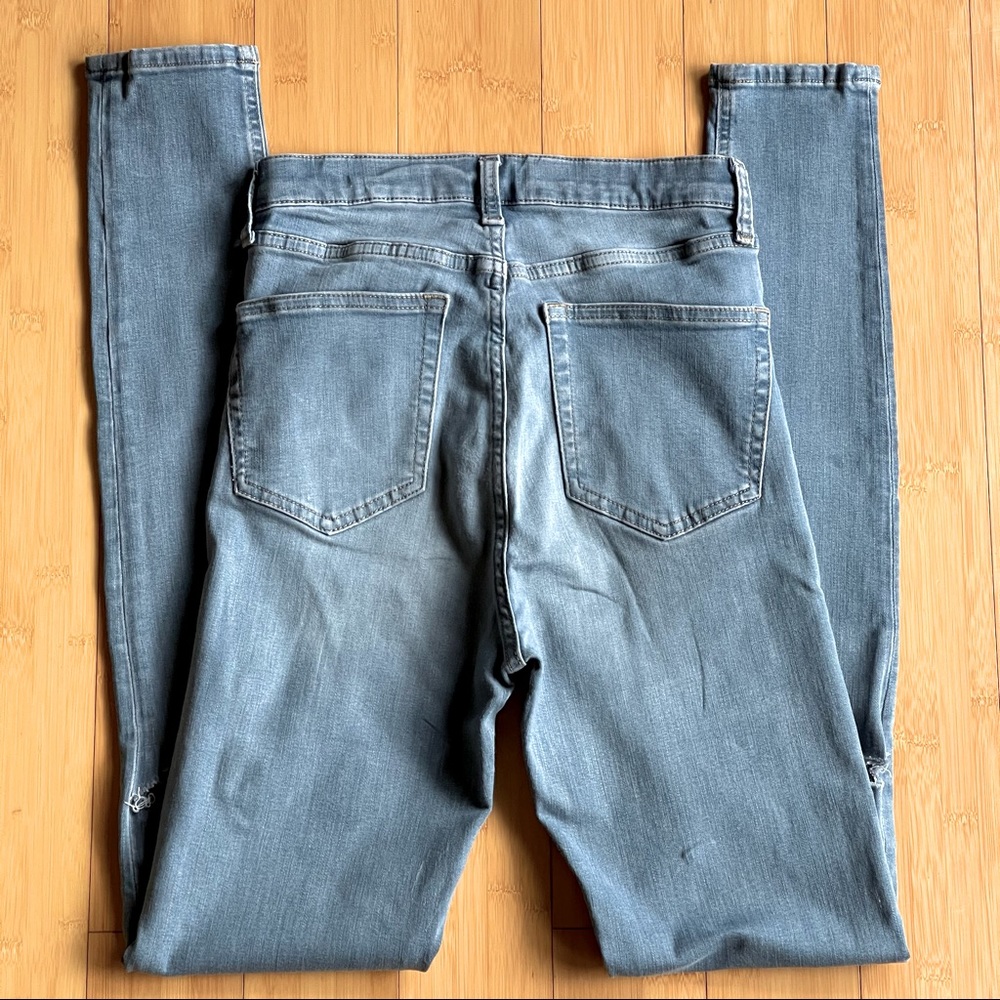 TopShop Moto Jamie High Waist Mid Blue Jeans